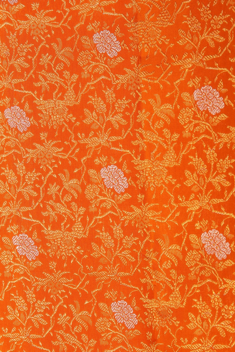Kanchipattu Brocade Orange Saree