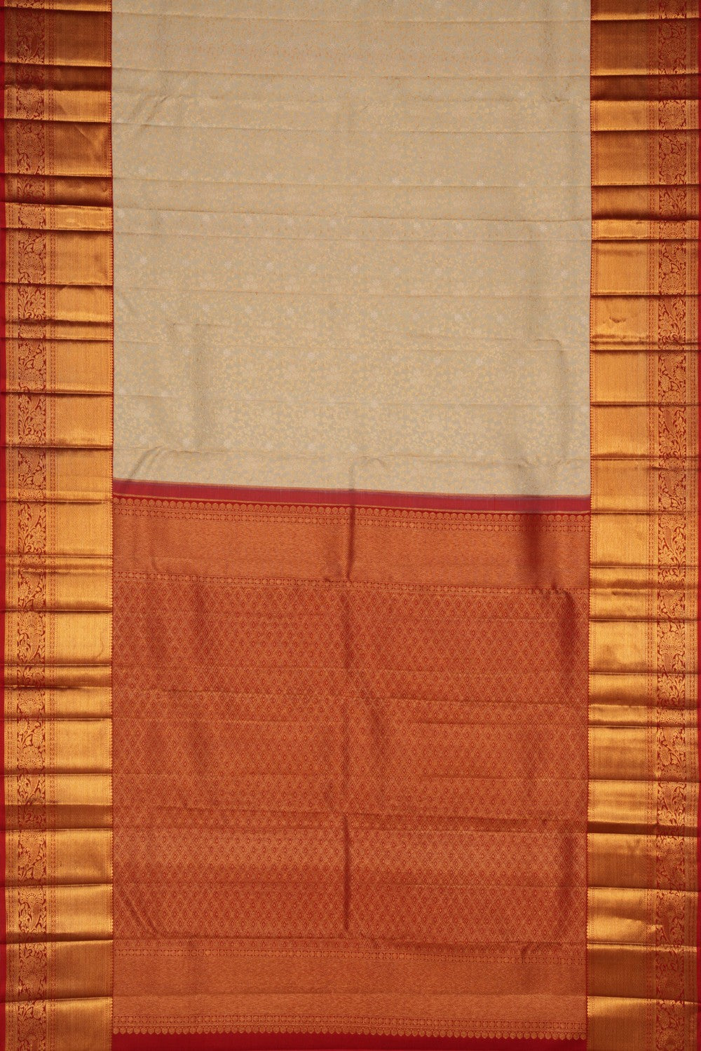 Image of Kanchipattu An Ethereal Pearl-White Saree