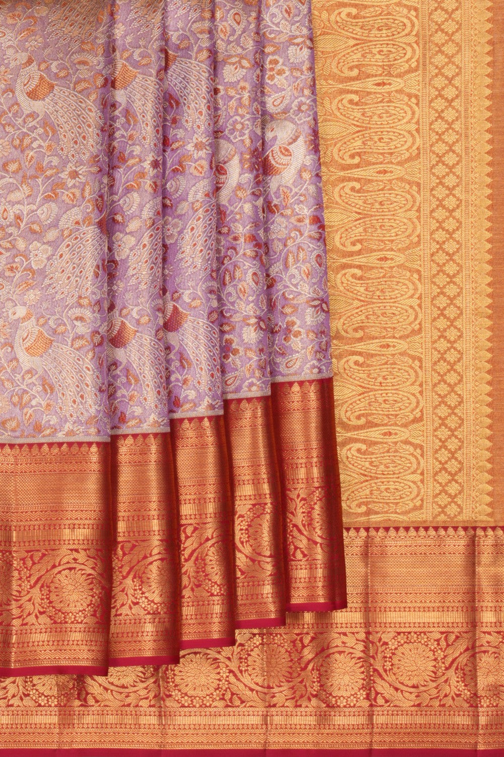 Image of Kanchipuram Tissue Brocade Saree