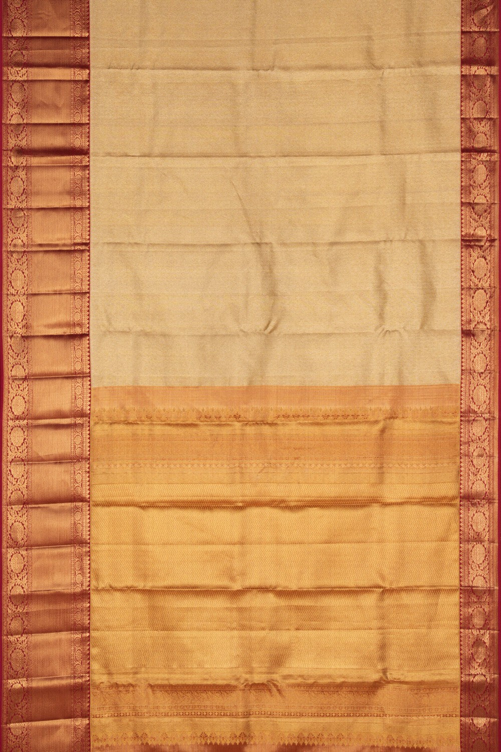 Kanchipattu Brocade Gold Saree