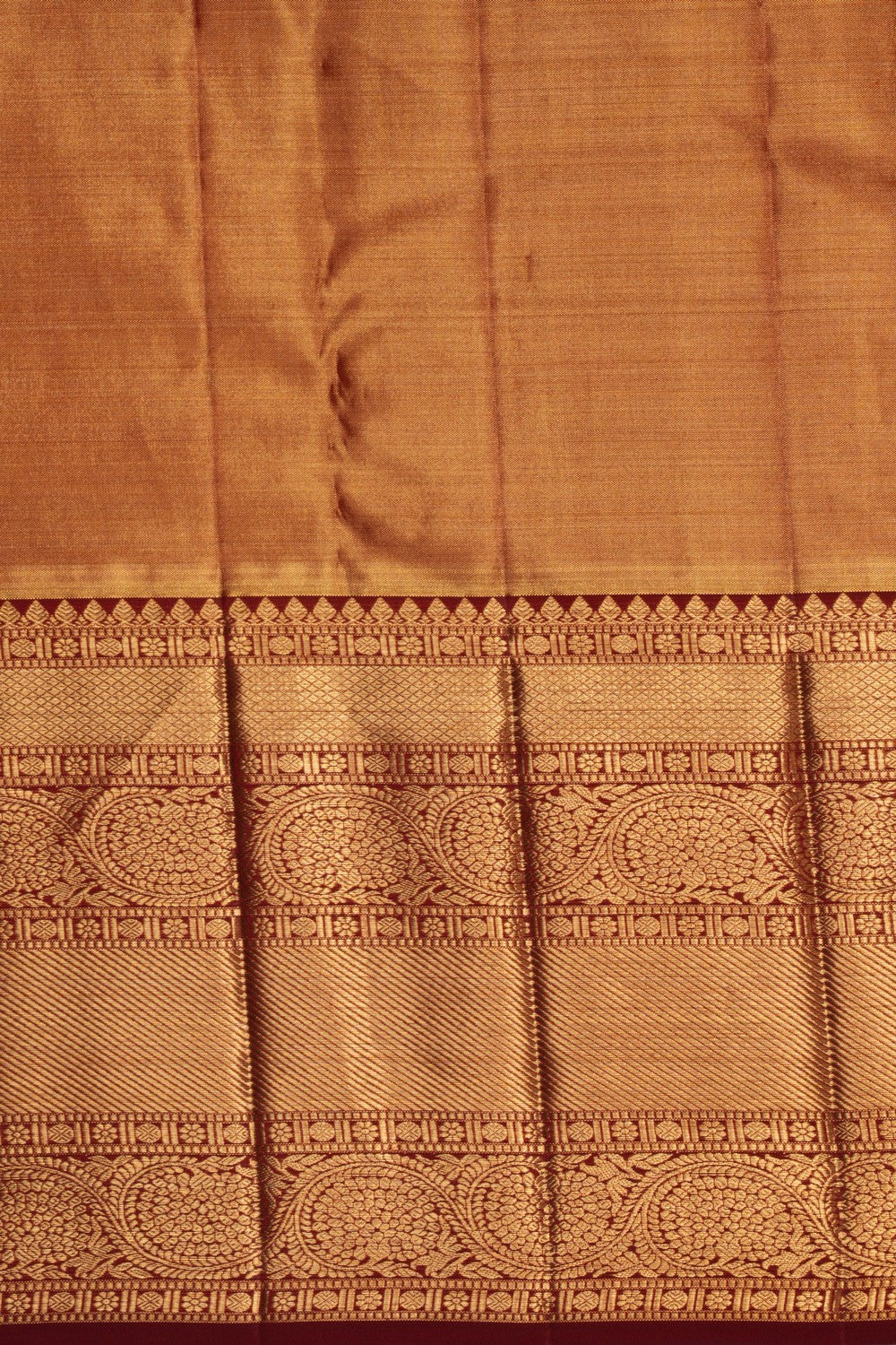 Image of Kanchipattu Brocade Gold Saree