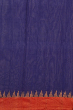 Image of Uppada Cotton Purple Saree