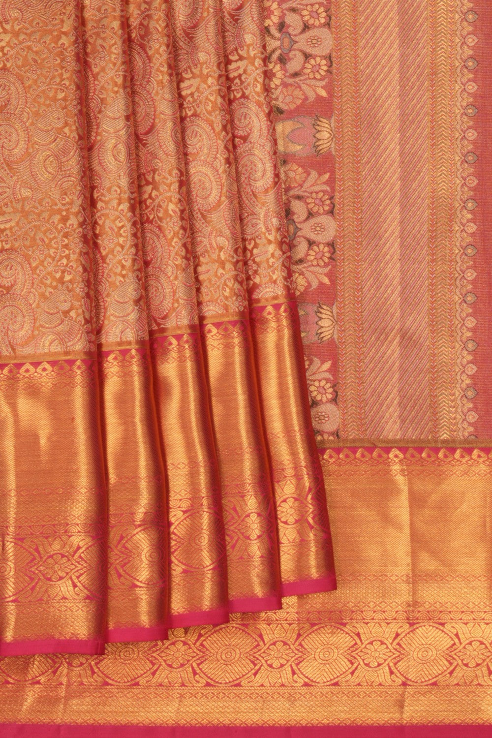 Image of Kanchipuram Tissue Brocade Saree
