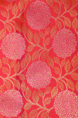 Image of Kanchipattu Brocade Fuchsia Pink Saree