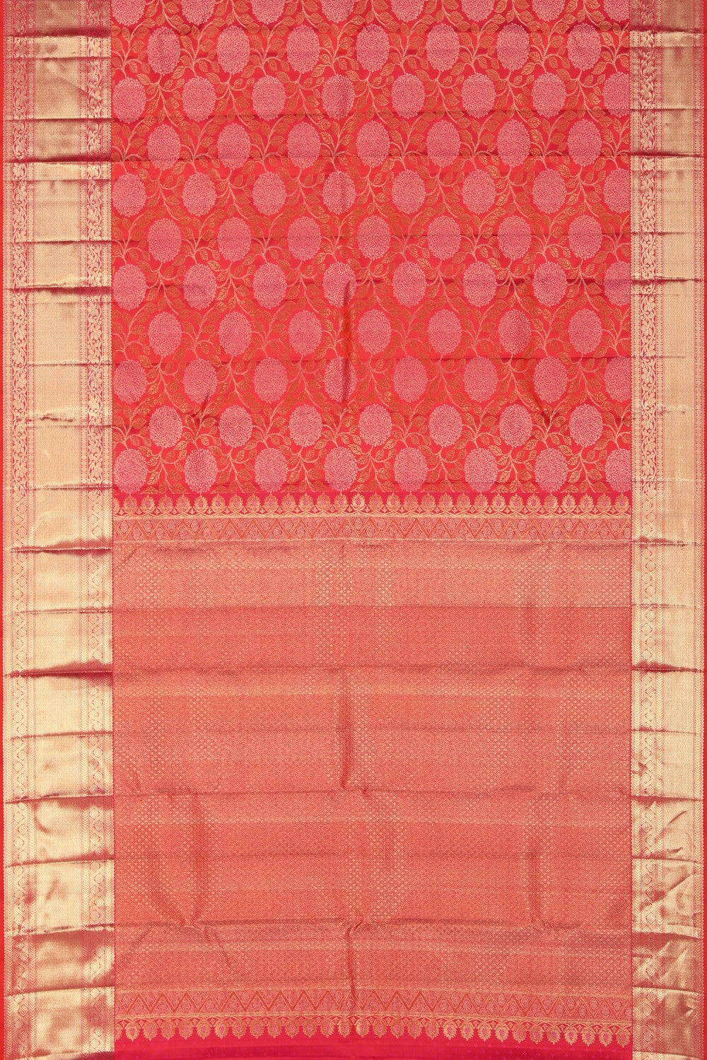 Kanchipattu Brocade Fuchsia Pink Saree
