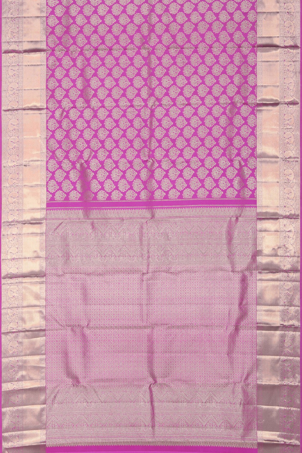Kanchipattu Brocade Purplish Pink Saree