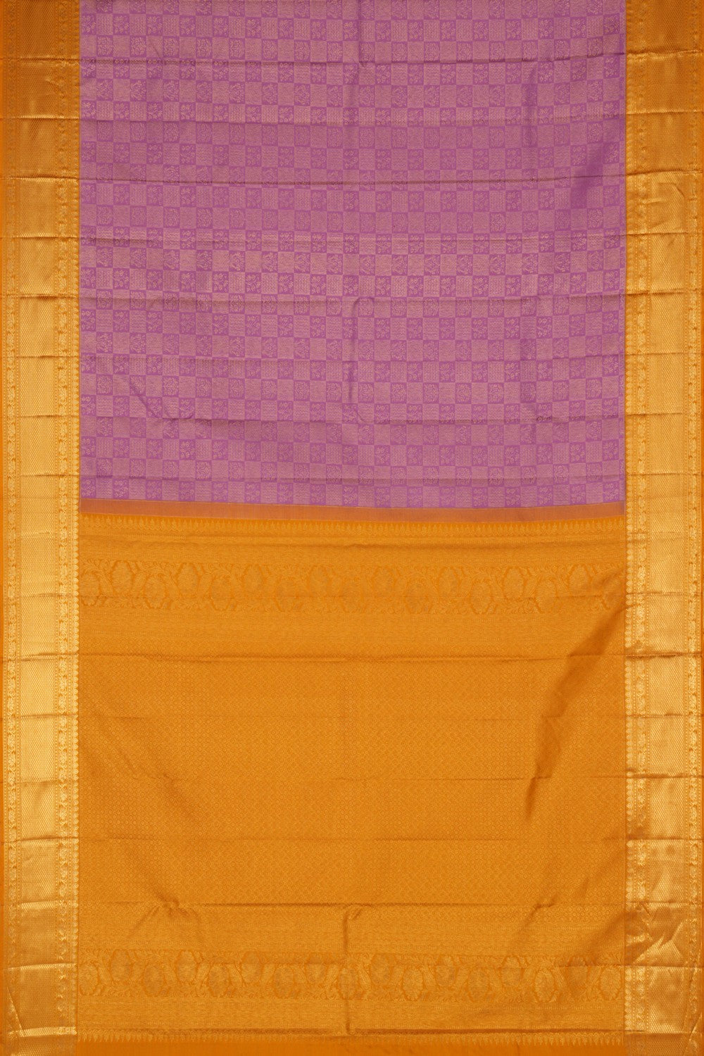 Image of Kanchipuram Brocade Purple Saree
