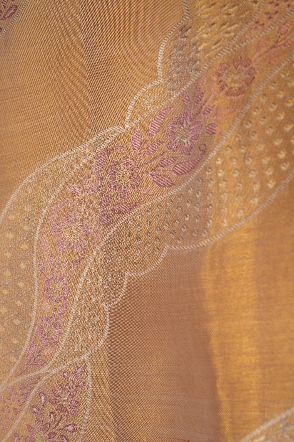 Image of Kanchipattu Brocade Gold Saree