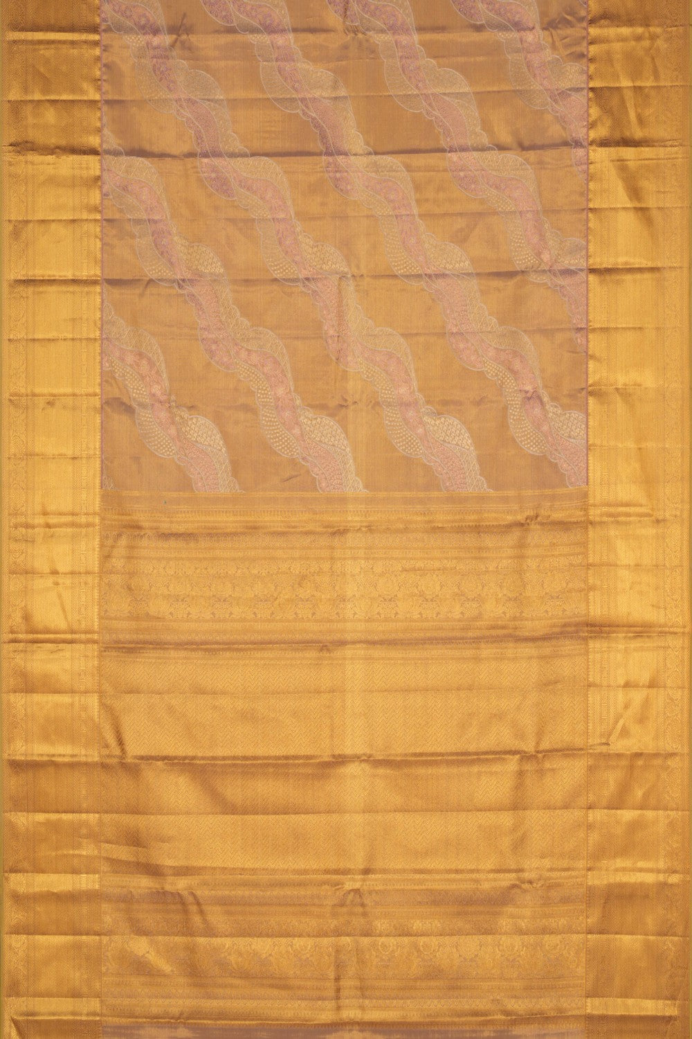 Image of Kanchipattu Brocade Gold Saree