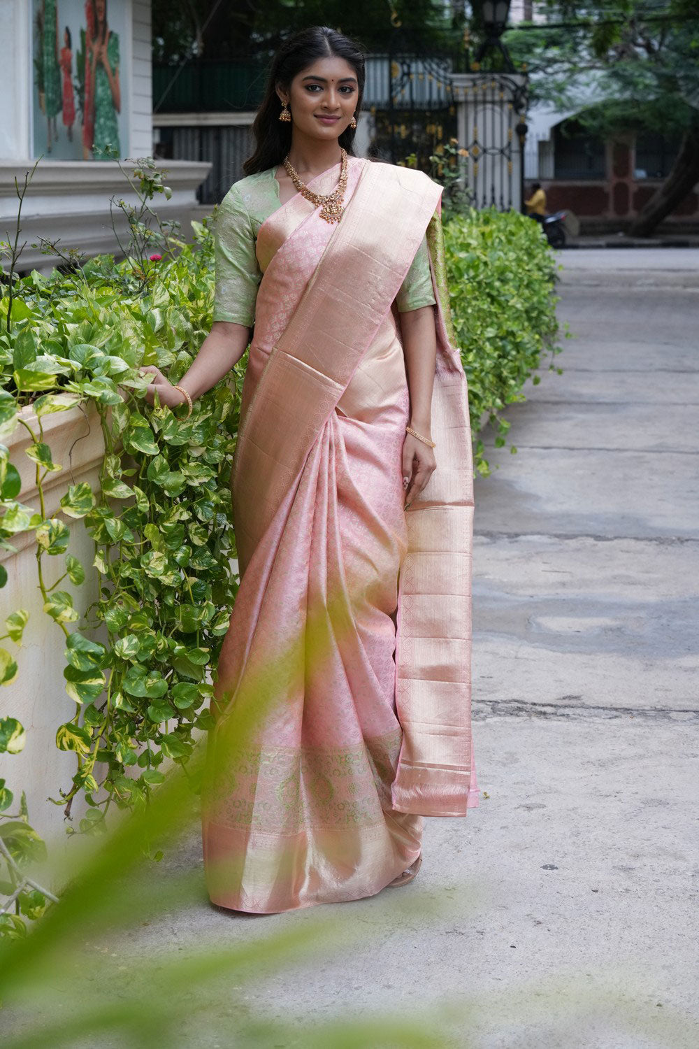 Image of Kanchi Pattu Tissue Brocade Saree