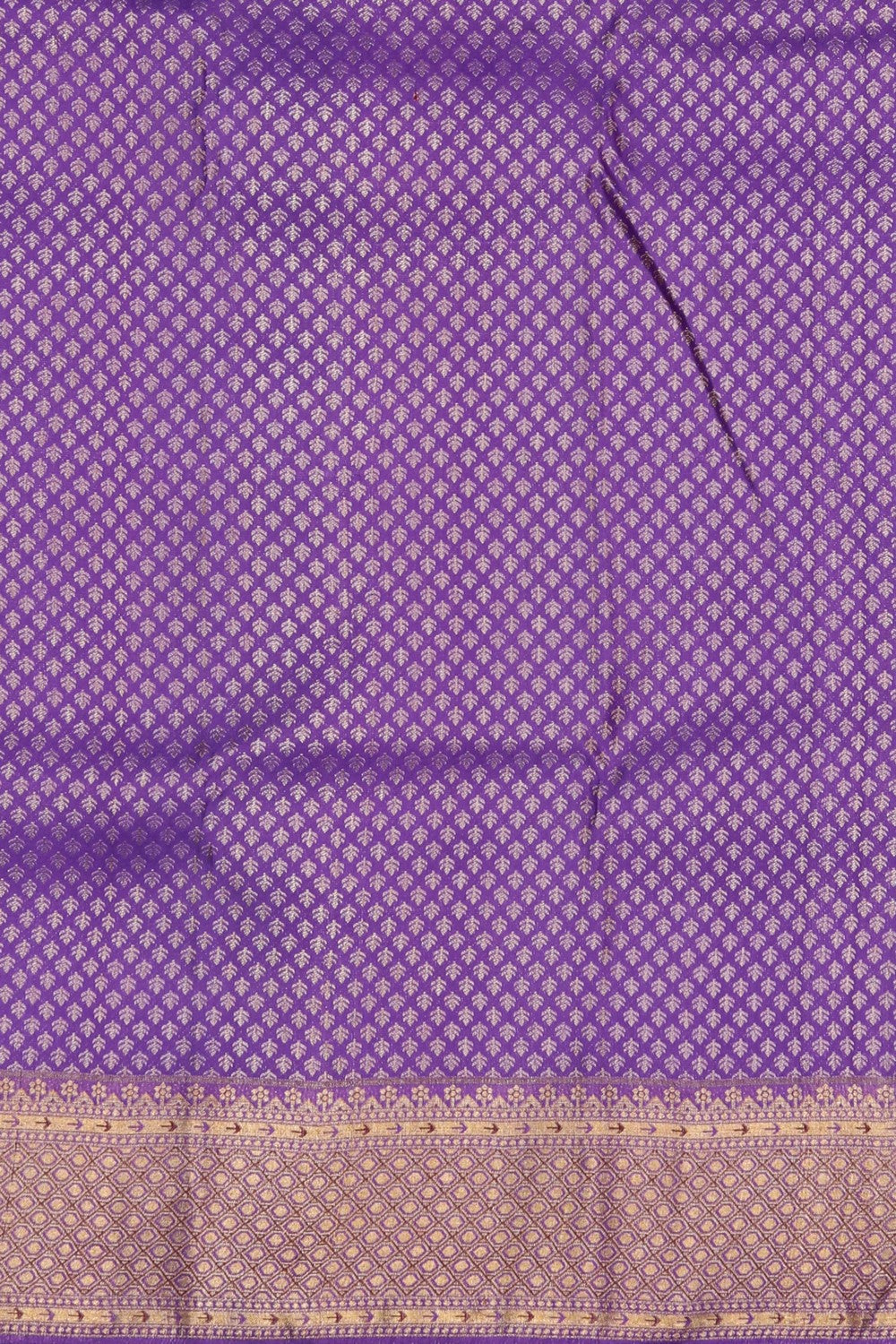 Image of Kanchipuram Brocade Purple Saree