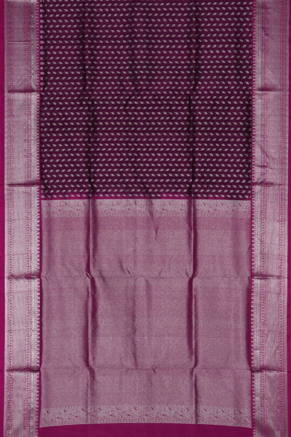 Image of Venkatagiri Silk Purple Saree