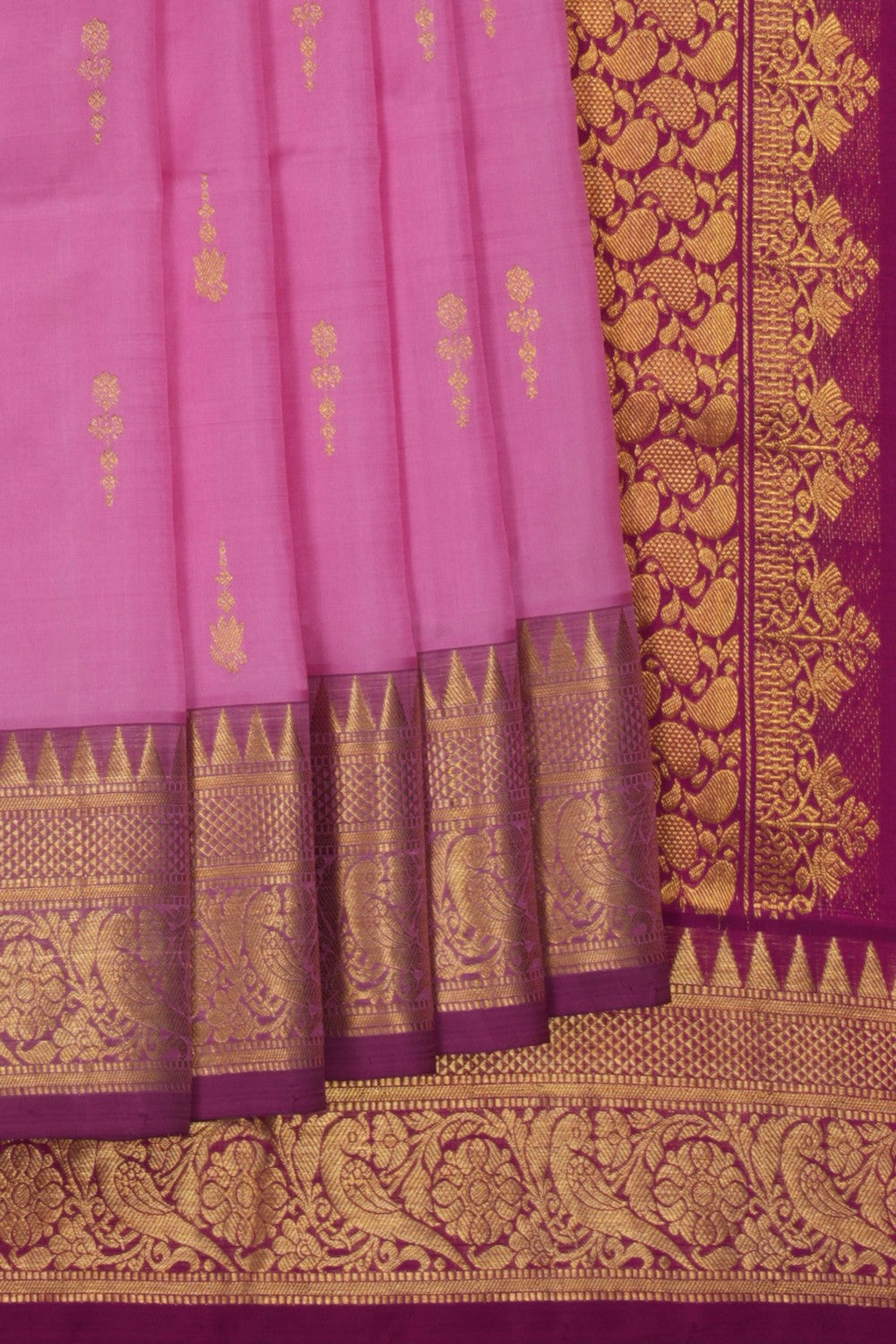 Image of Venkatagiri Silk Pink Saree