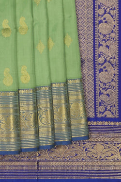 Image of Venkatagiri Silk Green Saree