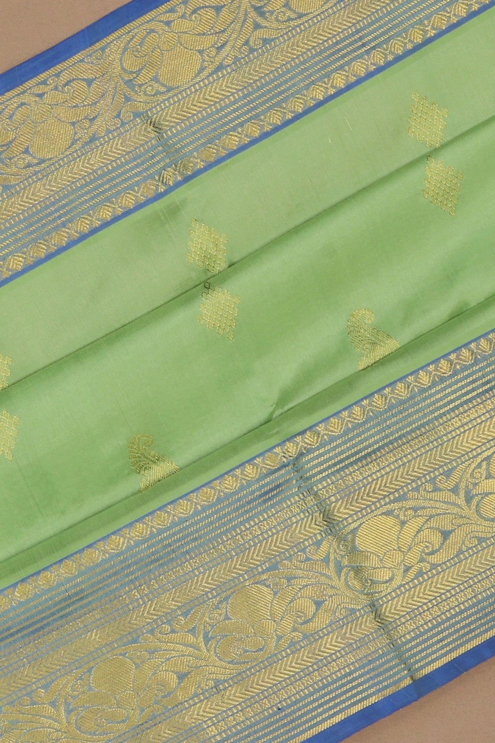 Venkatagiri Silk Green Saree