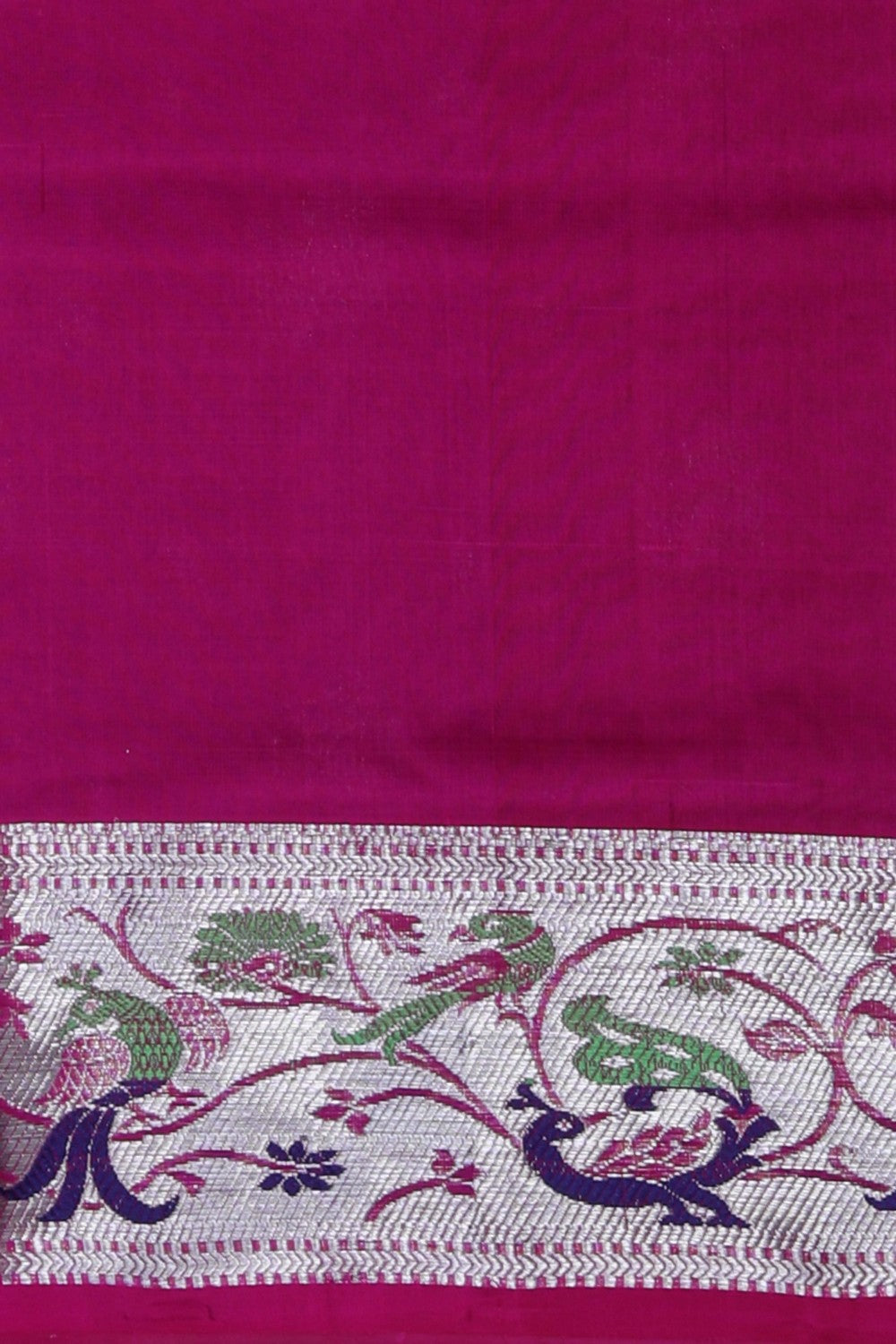 Venkatagiri Silk Plum Pink Saree