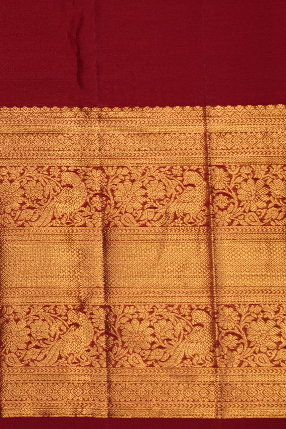 Kanchipattu Brocade Orange Saree