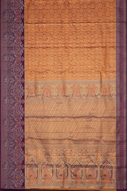 Image of Kanchipattu Brocade Orange Saree