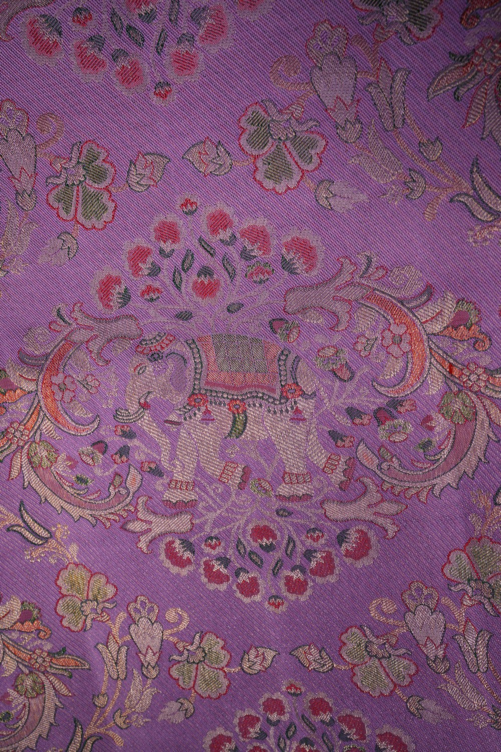 Image of Kanchi Pattu Brocade Purple Saree