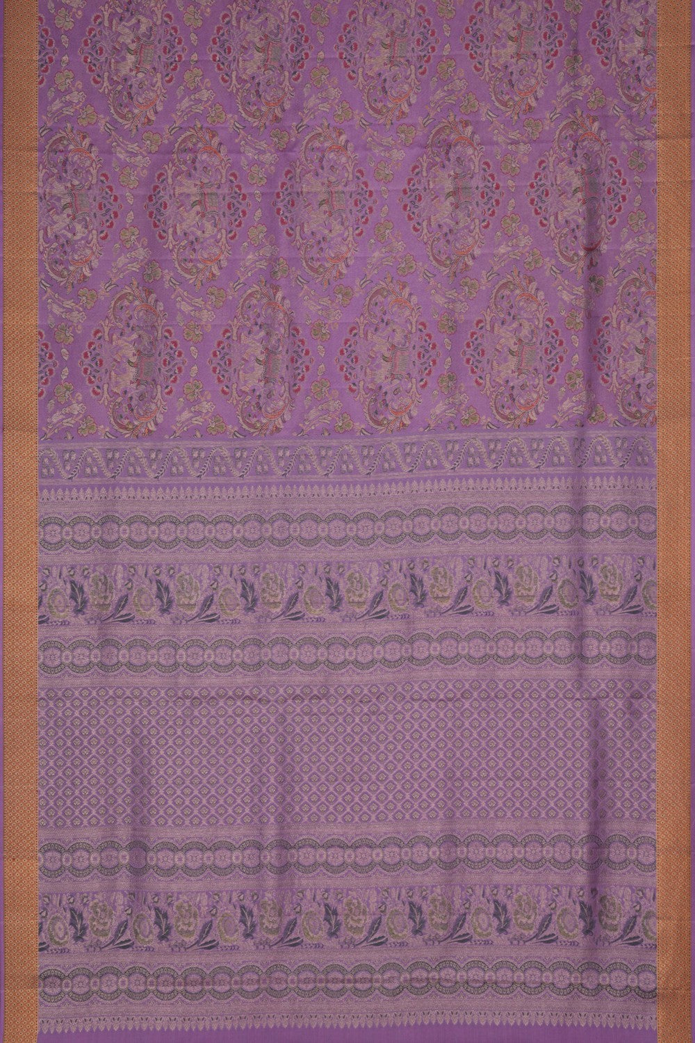 Image of Kanchi Pattu Brocade Purple Saree