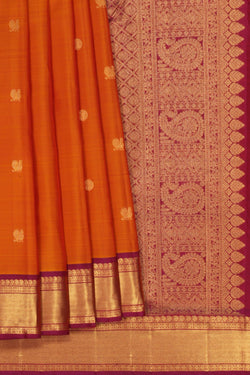 Image of Kanchi Pattu Mustard Saree