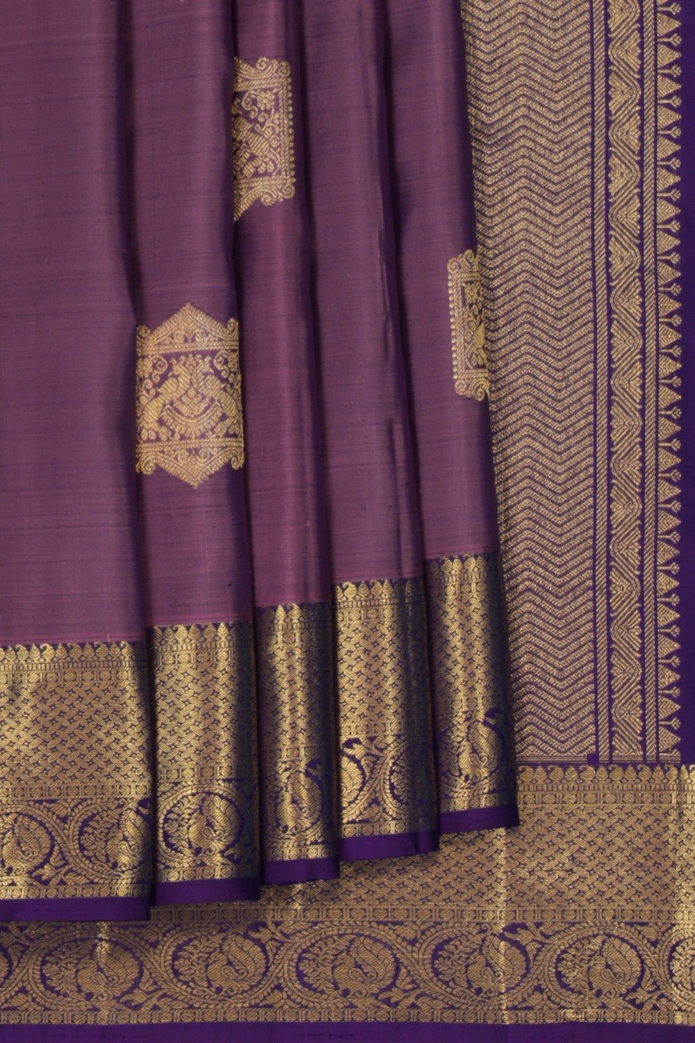 Kanchi Pattu Purple Saree