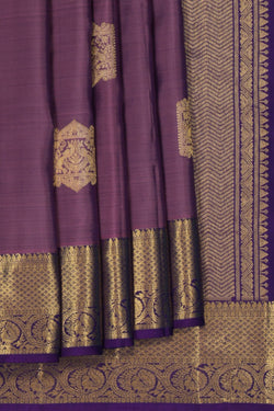 Image of Kanchi Pattu Purple Saree