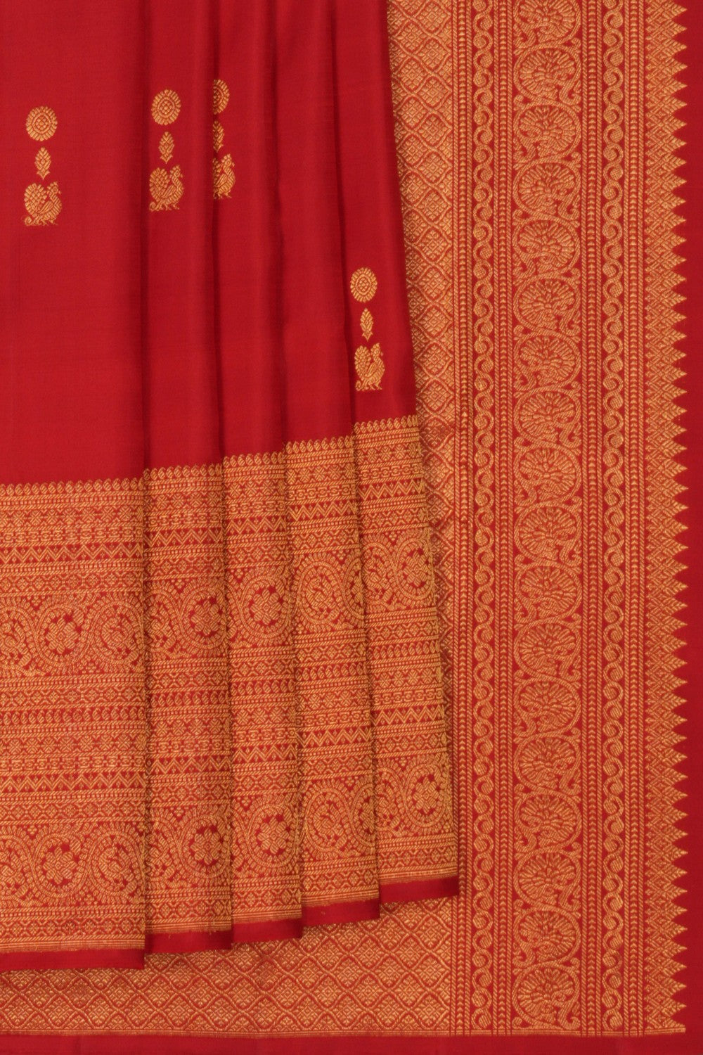Kanchi Pattu Red Saree