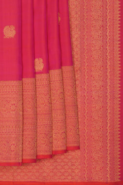 Image of Kanchi Pattu Pink Saree