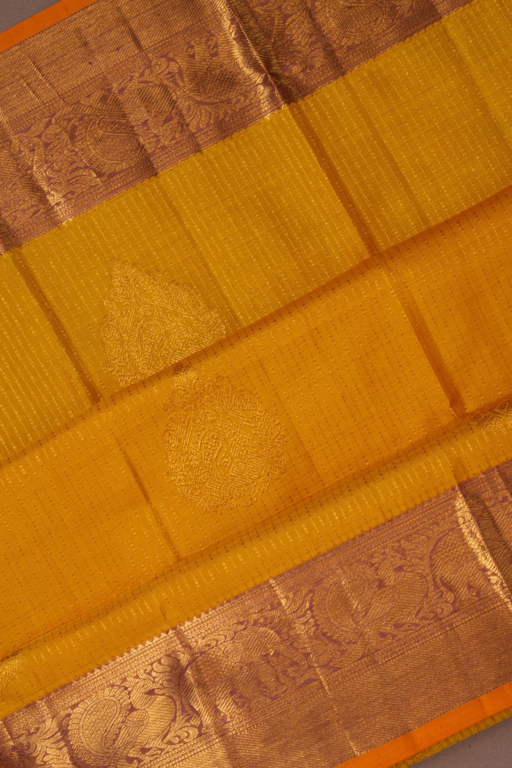 Kanchi Pattu Yellow Saree
