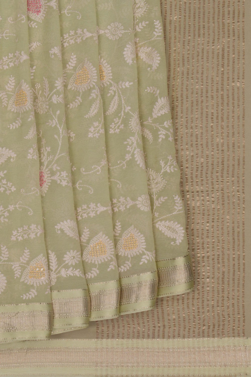 Image of Chiffon Embroidery Saree