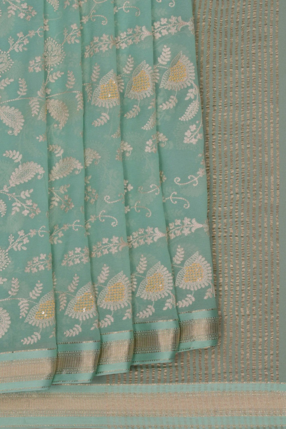 Image of Chiffon Embroidery Saree