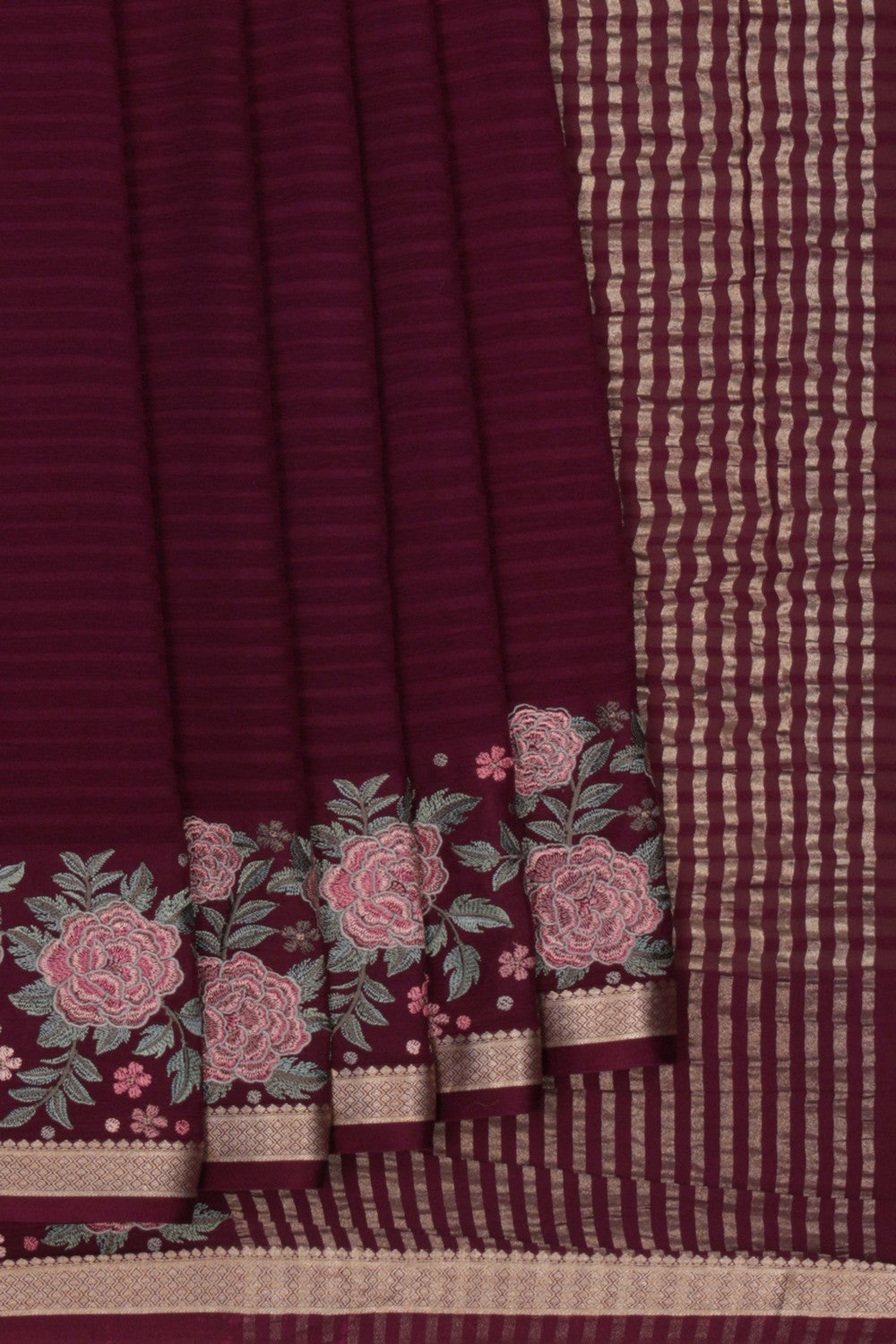 Image of Chiffon Embroidery Saree