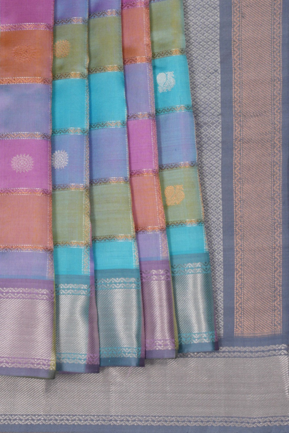 Image of South Silk Kattam Saree