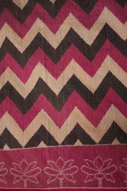 Image of Pochampally Ikat Silk Saree