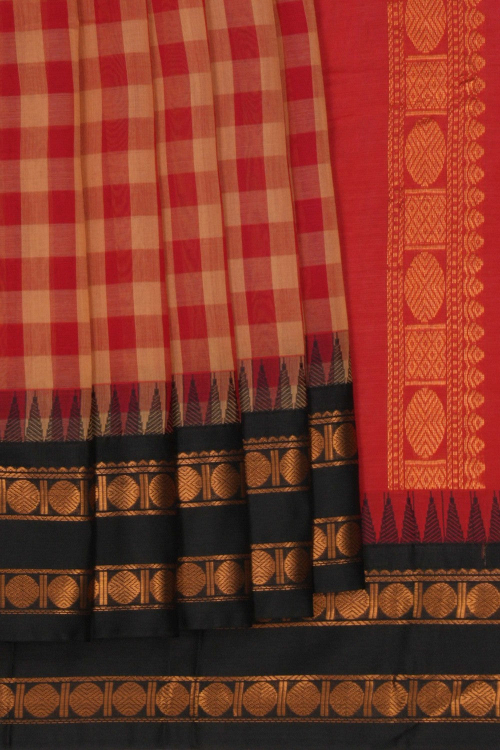Gadwal Cotton Kattam Saree