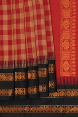 Image of Gadwal Cotton Kattam Saree
