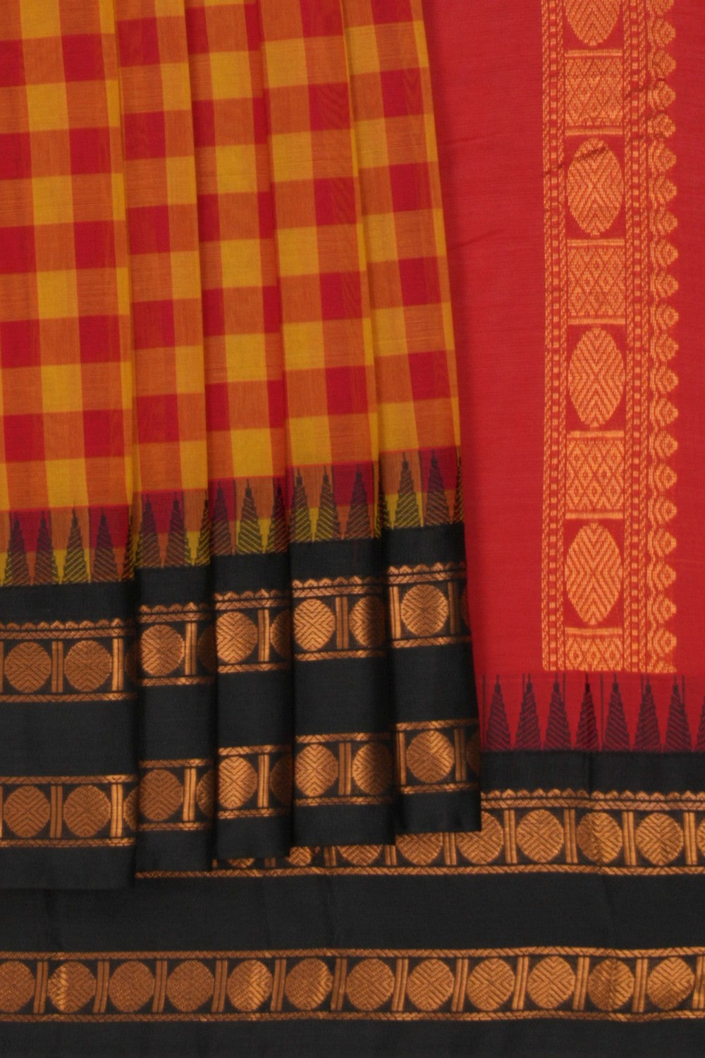 Gadwal Cotton Kattam Saree