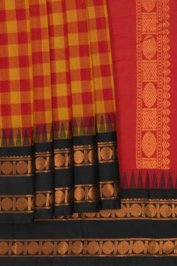 Image of Gadwal Cotton Kattam Saree