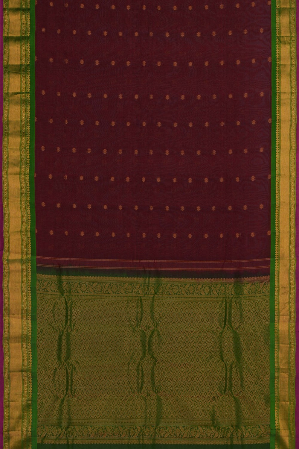 Image of Gadwal Sico Purple Saree