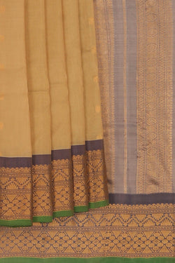 Image of Gadwal Sico Beige Saree