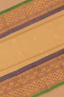 Image of Gadwal Sico Beige Saree