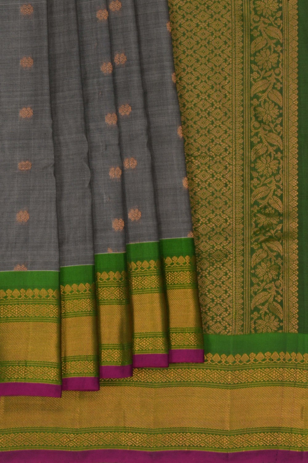 Image of Gadwal Sico Grey Saree