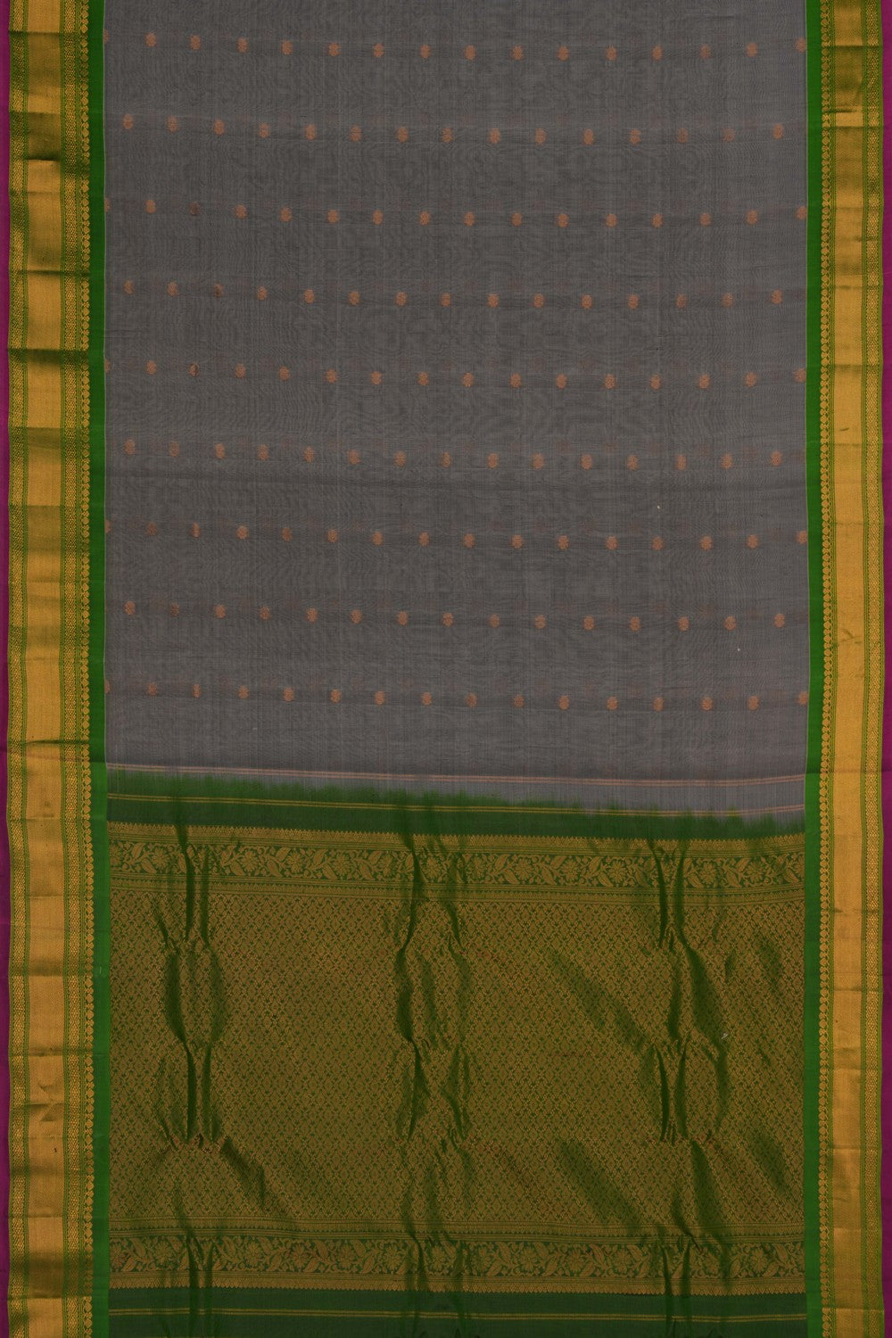 Gadwal Sico Grey Saree
