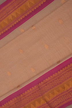 Image of Gadwal Sico Beige Saree