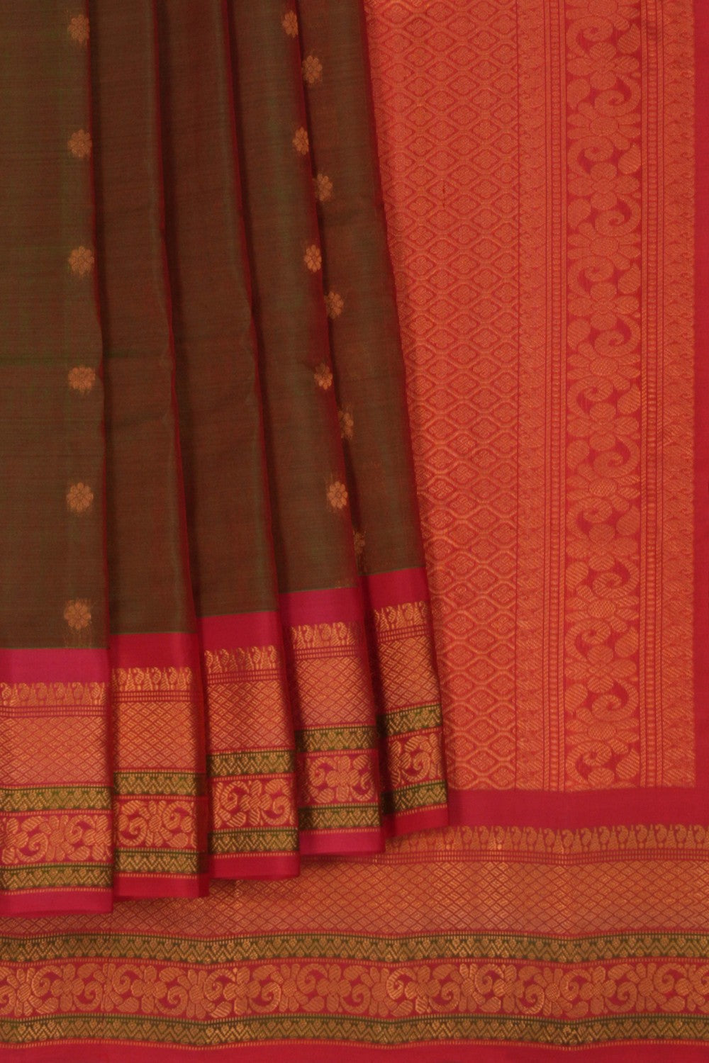 Gadwal Sico Green Saree