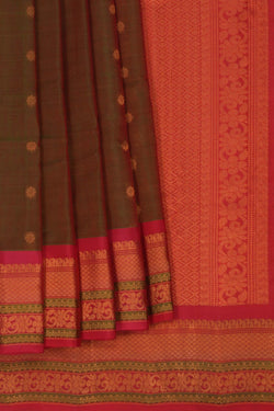 Image of Gadwal Sico Green Saree
