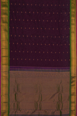Image of Gadwal Sico Purple Saree
