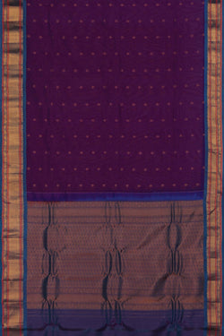 Image of Gadwal Sico Violet Saree