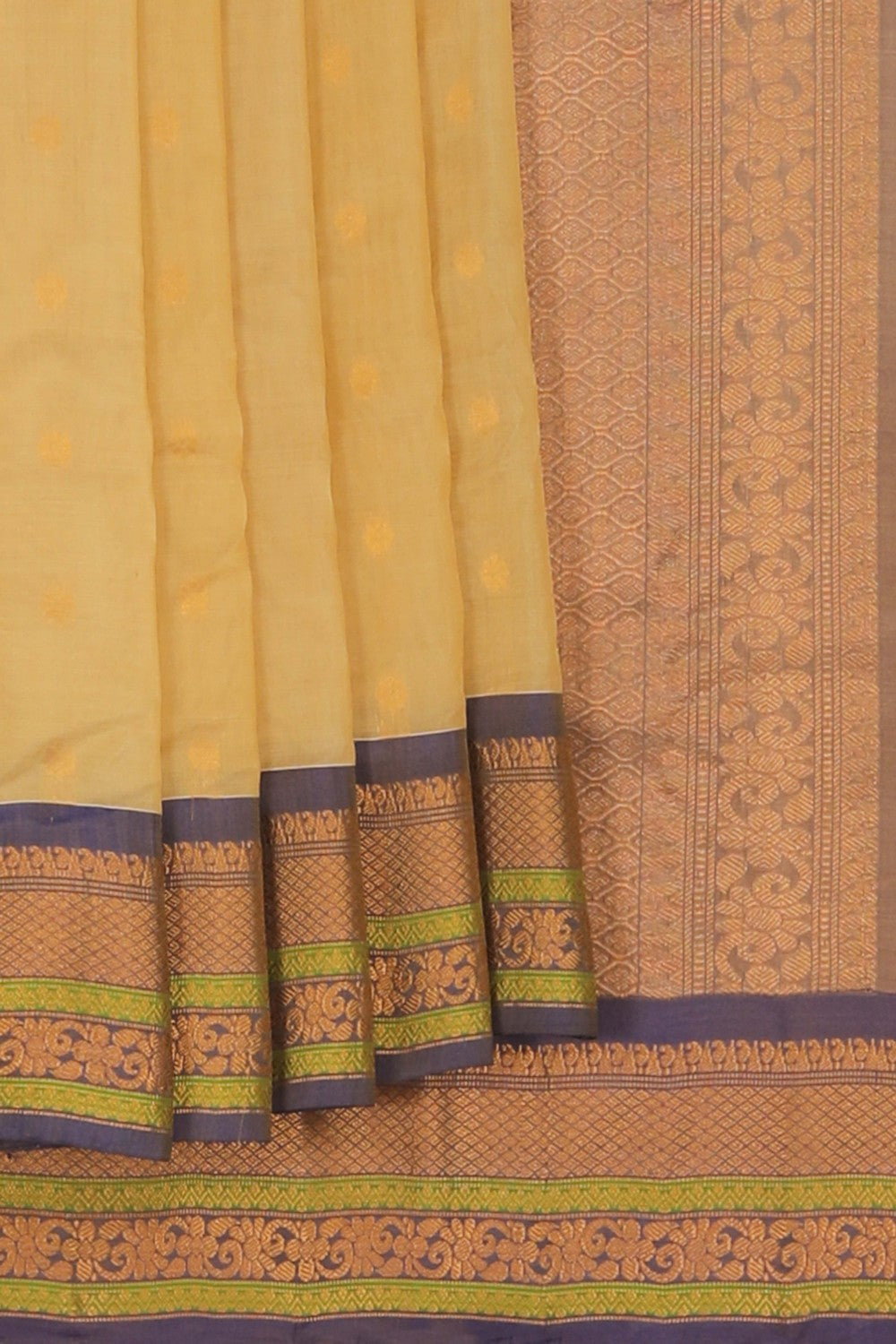 Gadwal Sico Beige Saree